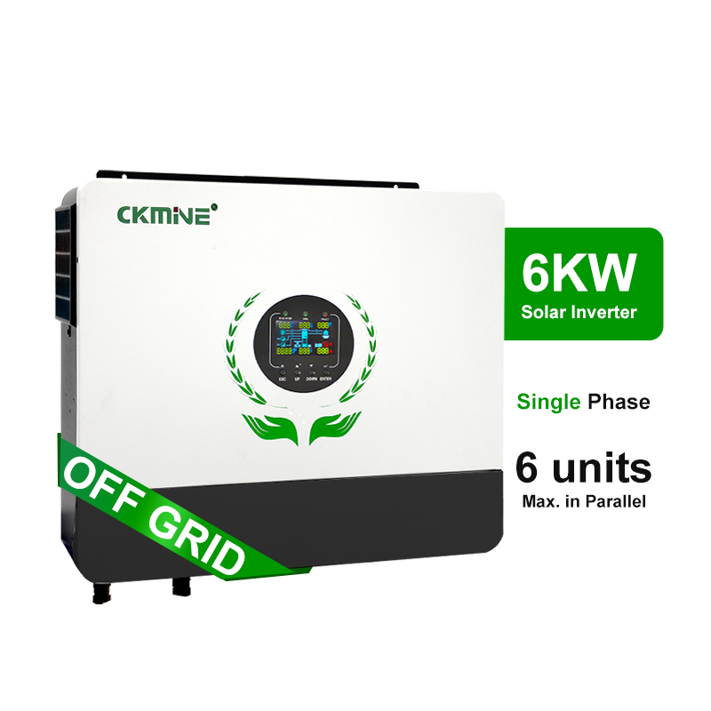 Off Grid Solar Inverter 48V 6000W - อินเวอร์เตอร์พลังงานแสงอาทิตย์แบบไฮบริดคุณภาพดี 6KW รองรับระบบ MPPT คู่ แบบออฟกริด