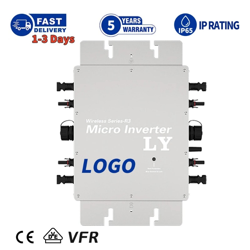 Micro Inverter 1400W Solar Grid Tie - ไมโครอินเวอร์เตอร์โซลาร์เซลล์แบบกันน้ำ ควบคุมผ่าน WIFI กำลังไฟ 1200w 1400w