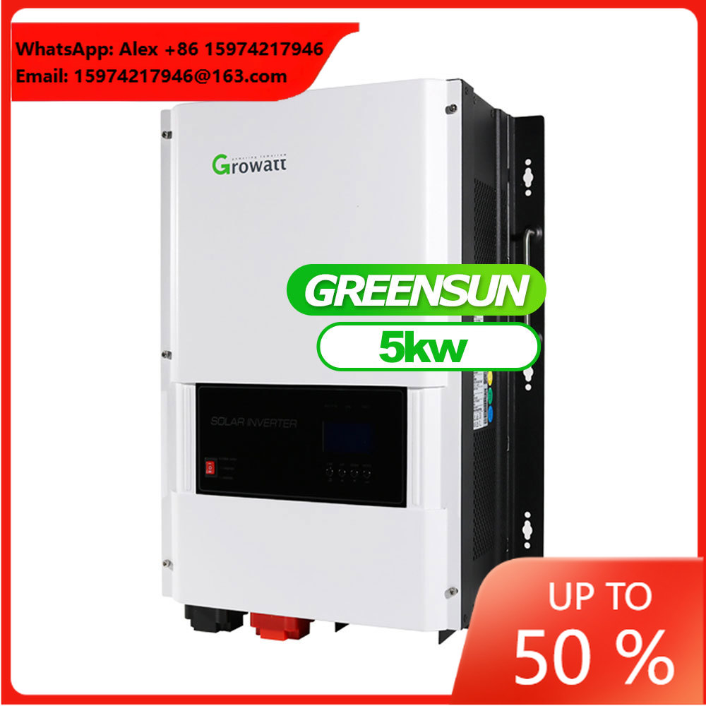 Off Grid Solar Inverter 48V 6000W - อินเวอร์เตอร์ไฮบริด Growatt แบบออฟกริด 12kw 10kw 5kw