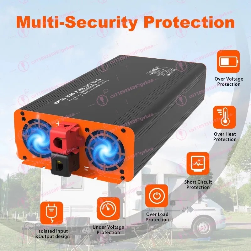 อินเวอร์เตอร์พลังงานแสงอาทิตย์ - Power Inverter 12V 220V 4000W Continuous บทวิจารณ์และราคา