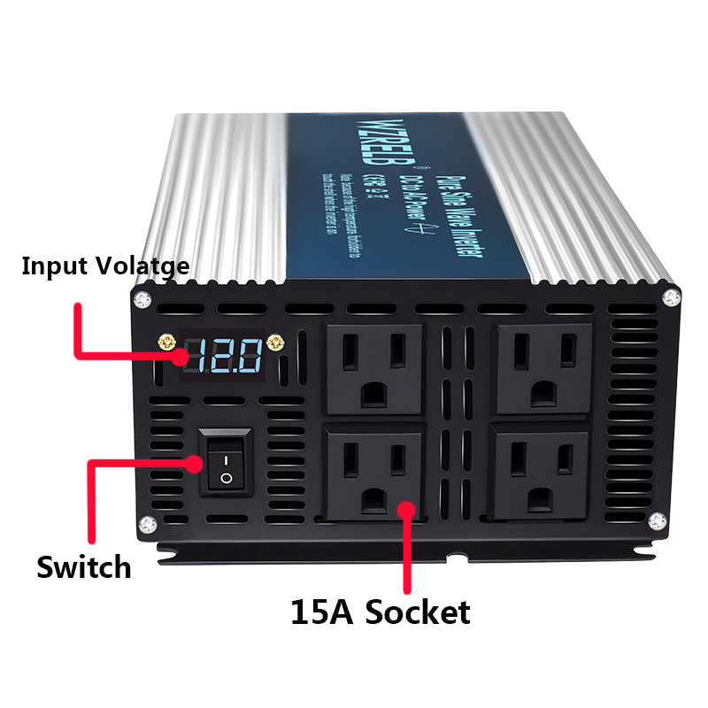 อินเวอร์เตอร์คลื่นไซน์บริสุทธิ - Inverter Pure Sine Wave 60Hz 120V 3000W บทวิจารณ์และราคา