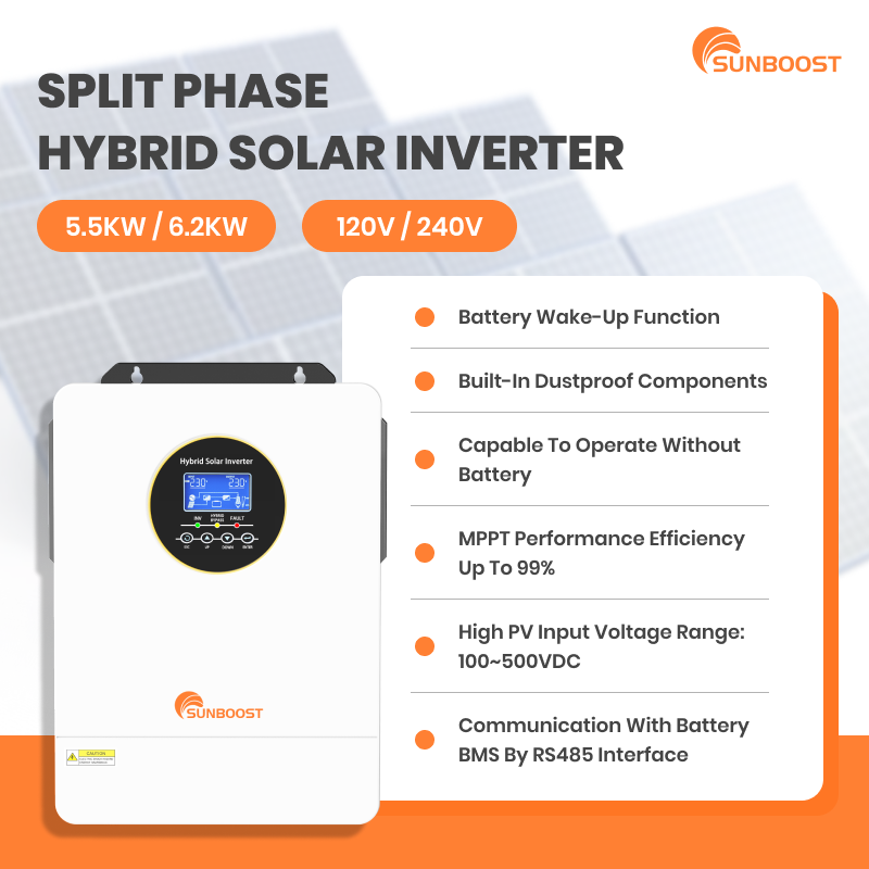 อินเวอร์เตอร์ Sunboost 3Kw 4Kw - Hybrid Solar Inverter 5.5Kw Mppt 48V บทวิจารณ์และราคา