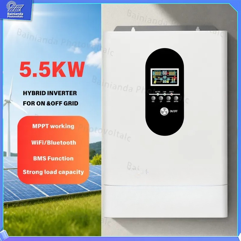 อินเวอร์เตอร์พลังงานแสงอาทิตย์ - Hybrid Solar Inverter 5.5Kw Mppt 48V บทวิจารณ์และราคา