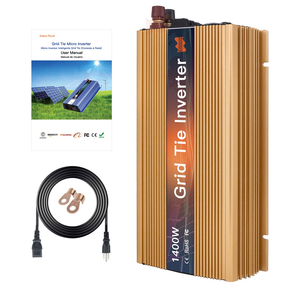 1400W 10.5 - 50VDC To AC90 - 1 - Micro Inverter 1400W Solar Grid Tie บทวิจารณ์และราคา