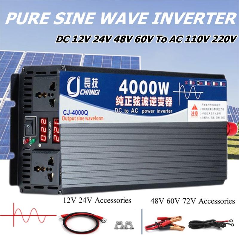 4000 W/5000 W/5500 W/3000 W Pu - Inverter Pure Sine Wave 60Hz 120V 3000W บทวิจารณ์และราคา