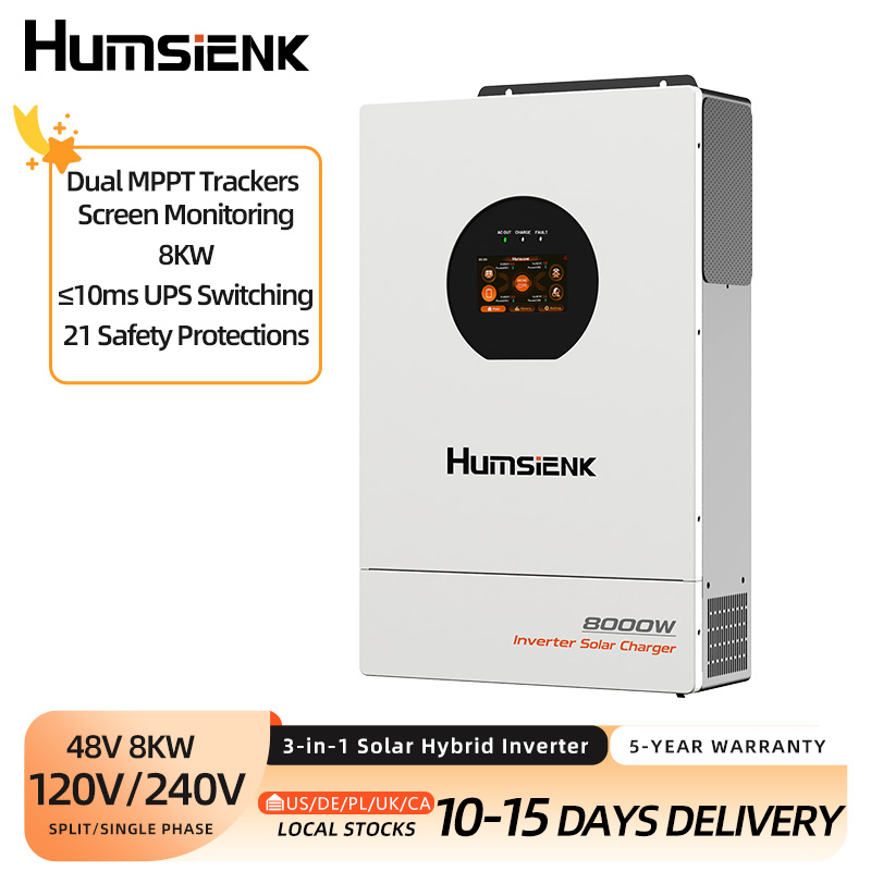 อินเวอร์เตอร์ไฮบริดพลังงานแสงอ - Mppt Hybrid Inverter 48V 8Kw 3 Phase บทวิจารณ์และราคา