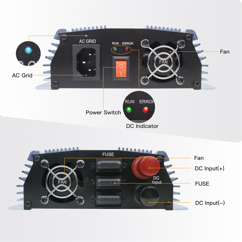 18V 24V 36V 1400W พลังงานแสงอา - Micro Inverter 1400W Solar Grid Tie บทวิจารณ์และราคา